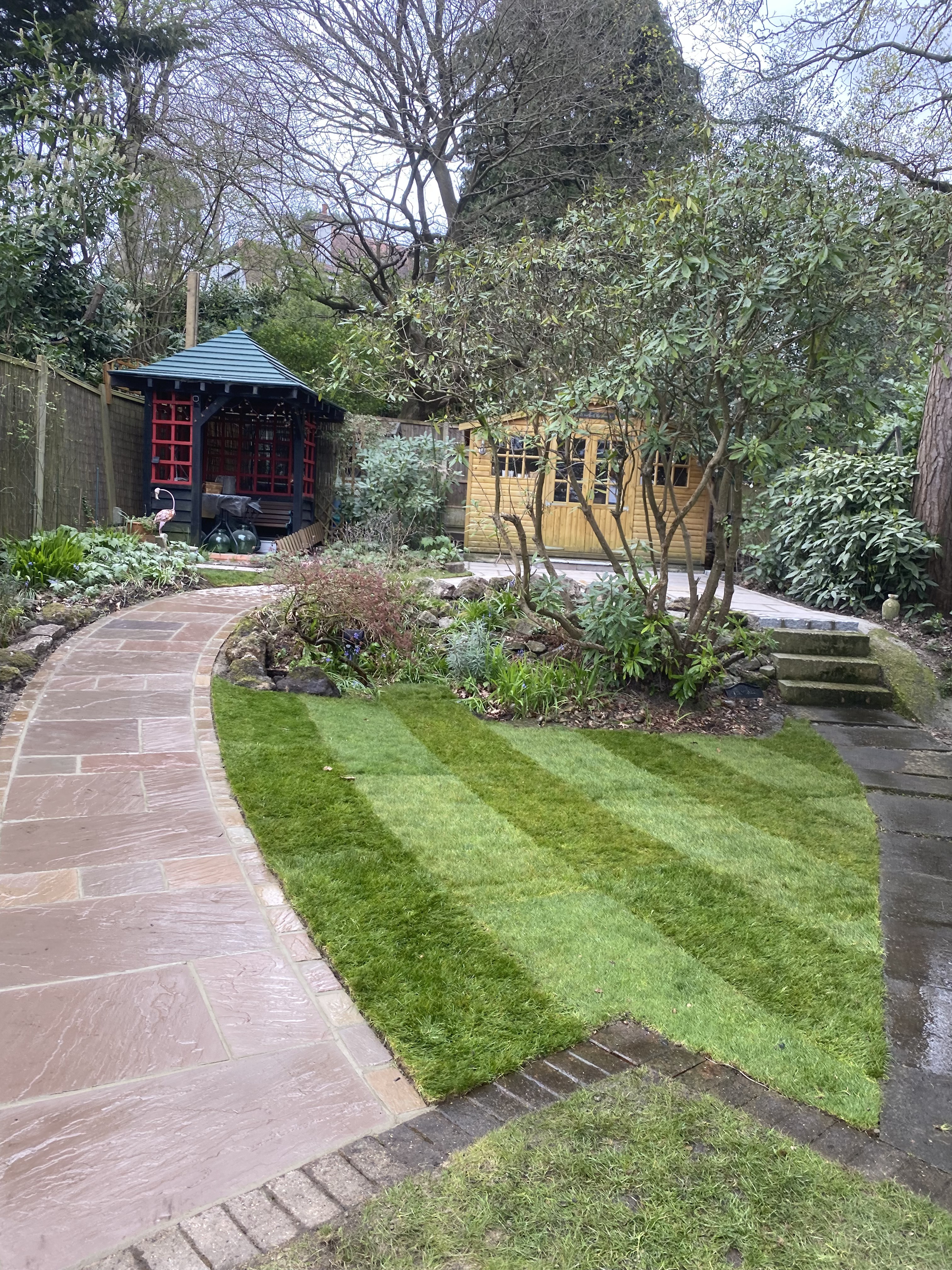 Garden path transformation in Walton-on-Thames — after